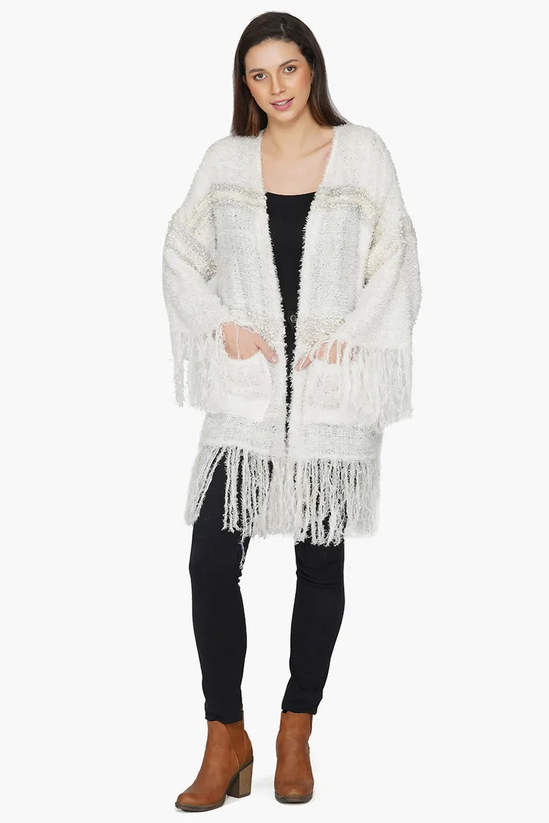 Snow white Winter Oversized Sweater sold by America & Beyond