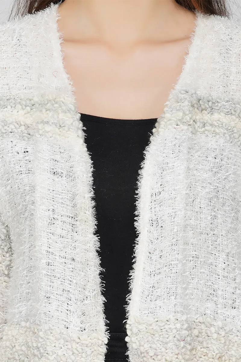 Snow white Winter Oversized Sweater sold by America & Beyond product image thumbnail 5