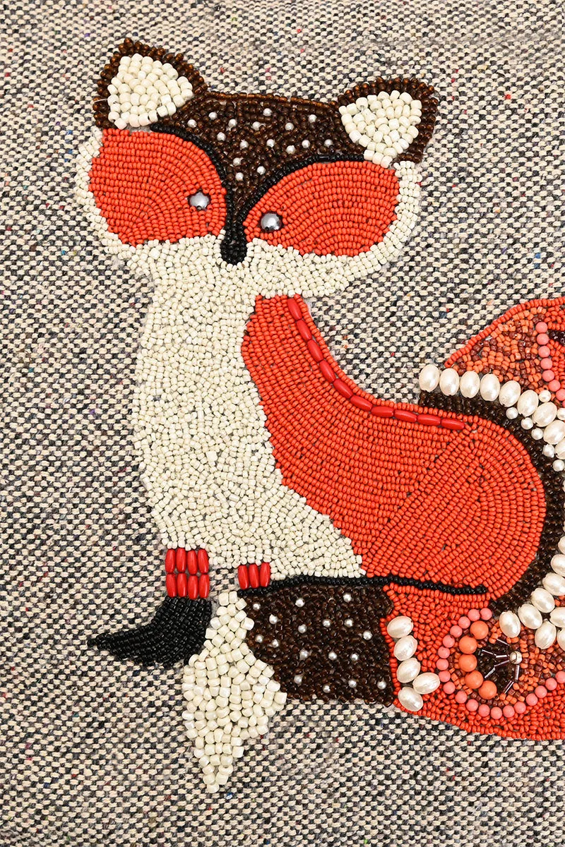 Embellished Shopper Tote Fox sold by America & Beyond product image thumbnail 2