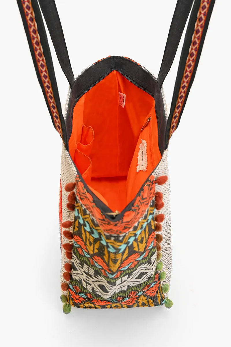 Embellished Shopper Tote Fox sold by America & Beyond product image thumbnail 5