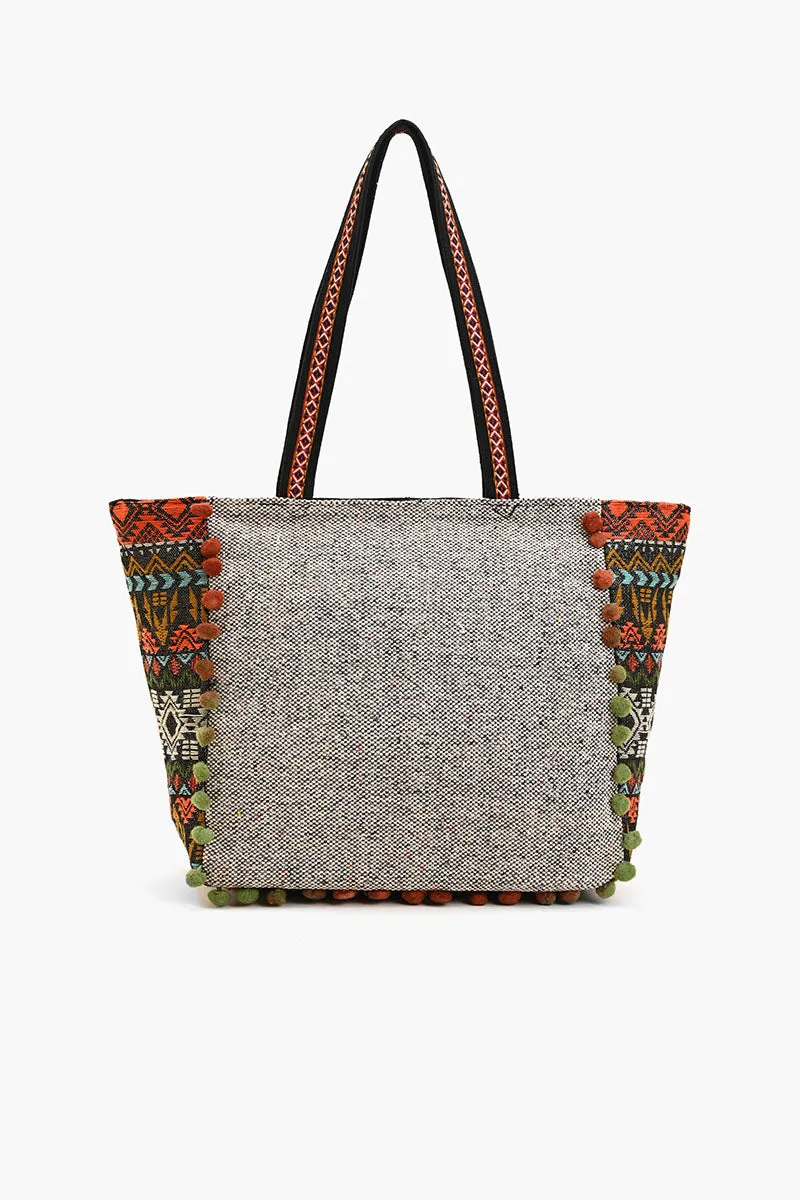 Embellished Shopper Tote Fox sold by America & Beyond product image thumbnail 4