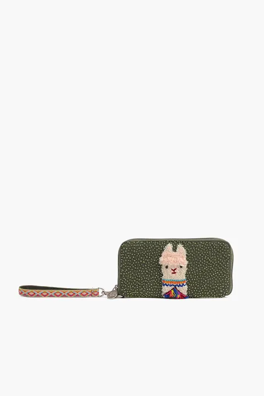 Embellished Wallet with wristlet-Lama sold by America & Beyond