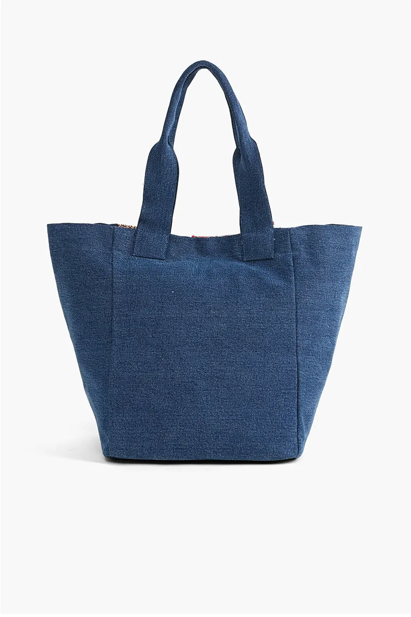 Watch Over Me Evil Eye Denim Tote sold by America & Beyond product image thumbnail 4