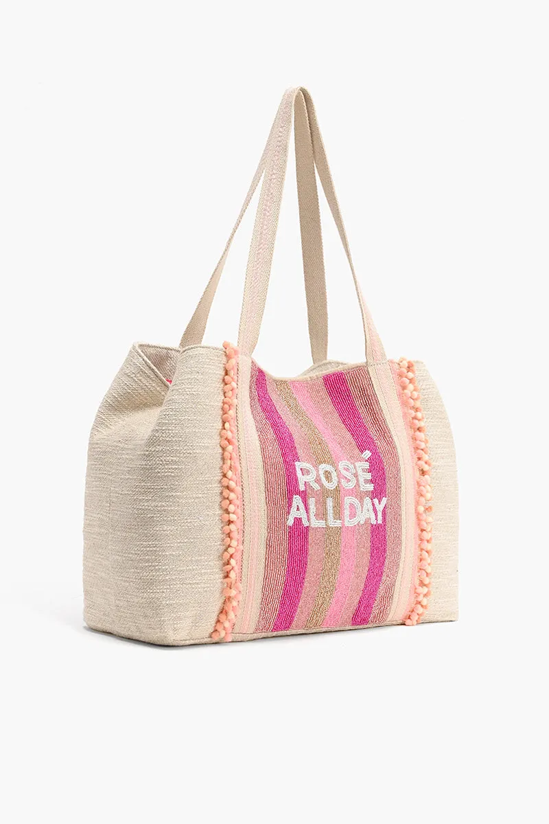 Rose All Day Pink Large Tote sold by America & Beyond product image thumbnail 3