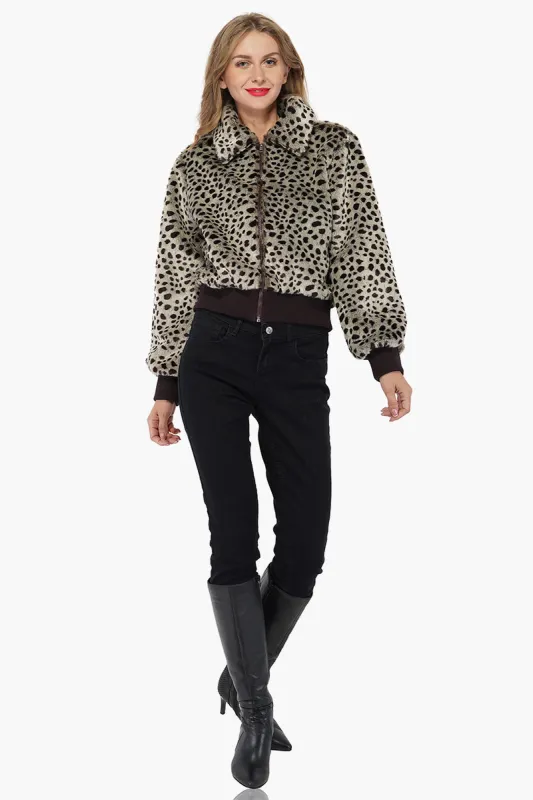 Cheetah Chic Bomber Jacket sold by America & Beyond