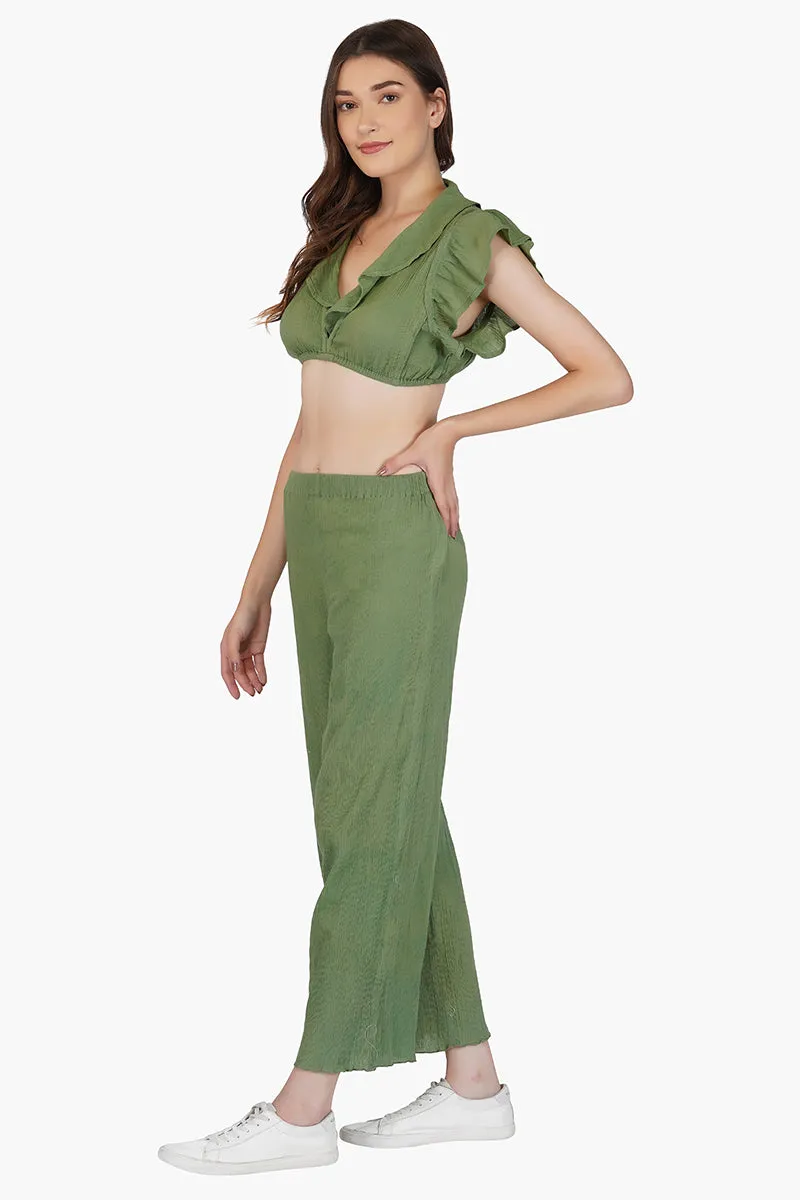 Olivia Cotton Crepe Pants sold by America & Beyond product image thumbnail 2