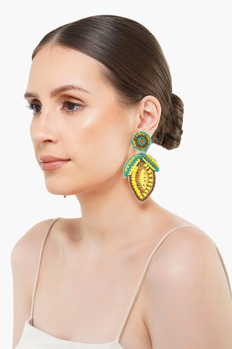 Positano Lemon Earrings sold by America & Beyond product image thumbnail 5