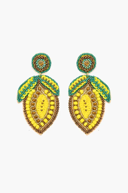 Positano Lemon Earrings sold by America & Beyond