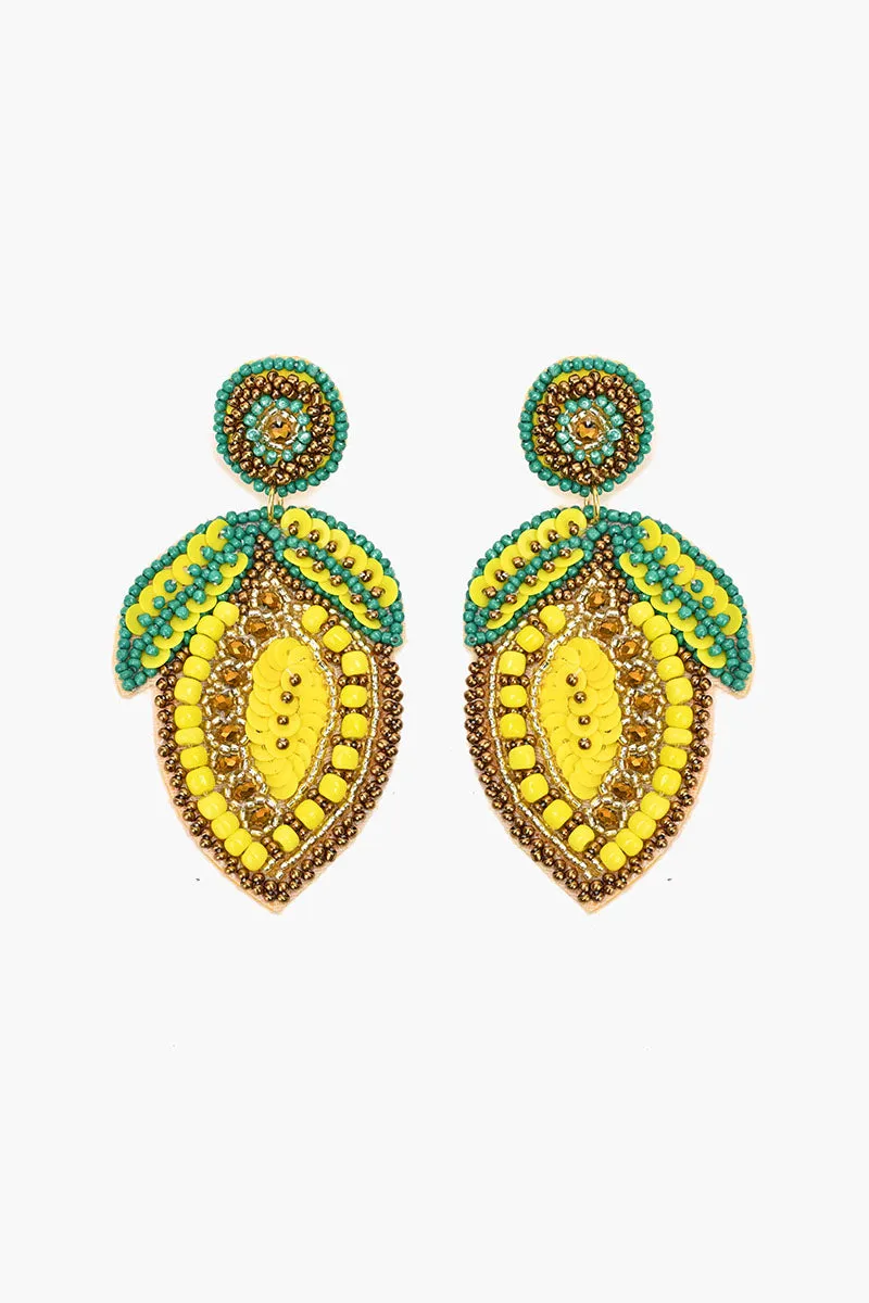 Positano Lemon Earrings sold by America & Beyond