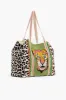 Forestry Leopard Embellished Tote sold by America & Beyond