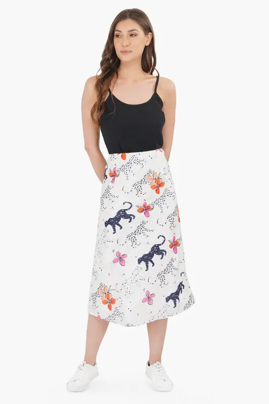 Jaguar Floral Skirt sold by America & Beyond