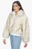 Snow White Faux Fur Bomber Jacket sold by America & Beyond
