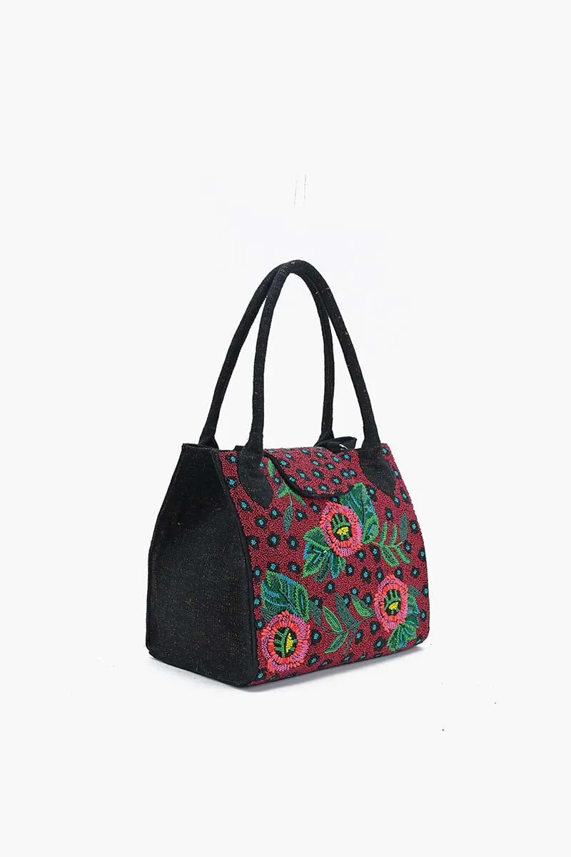 Twilight Vine Beaded Tote sold by America & Beyond product image thumbnail 3
