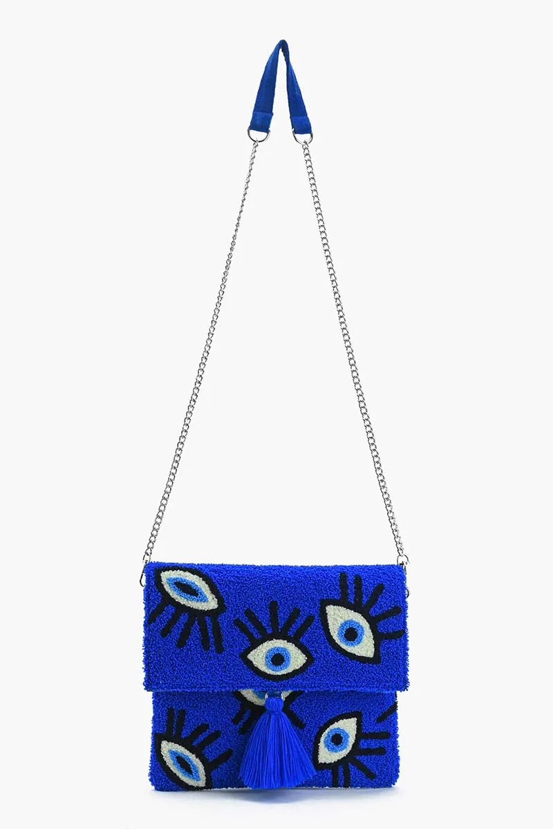 Sapphire Whimsical Wonder Eye Clutch sold by America & Beyond product image thumbnail 3