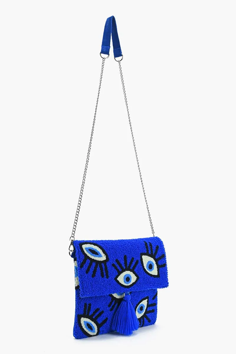 Sapphire Whimsical Wonder Eye Clutch sold by America & Beyond product image thumbnail 4