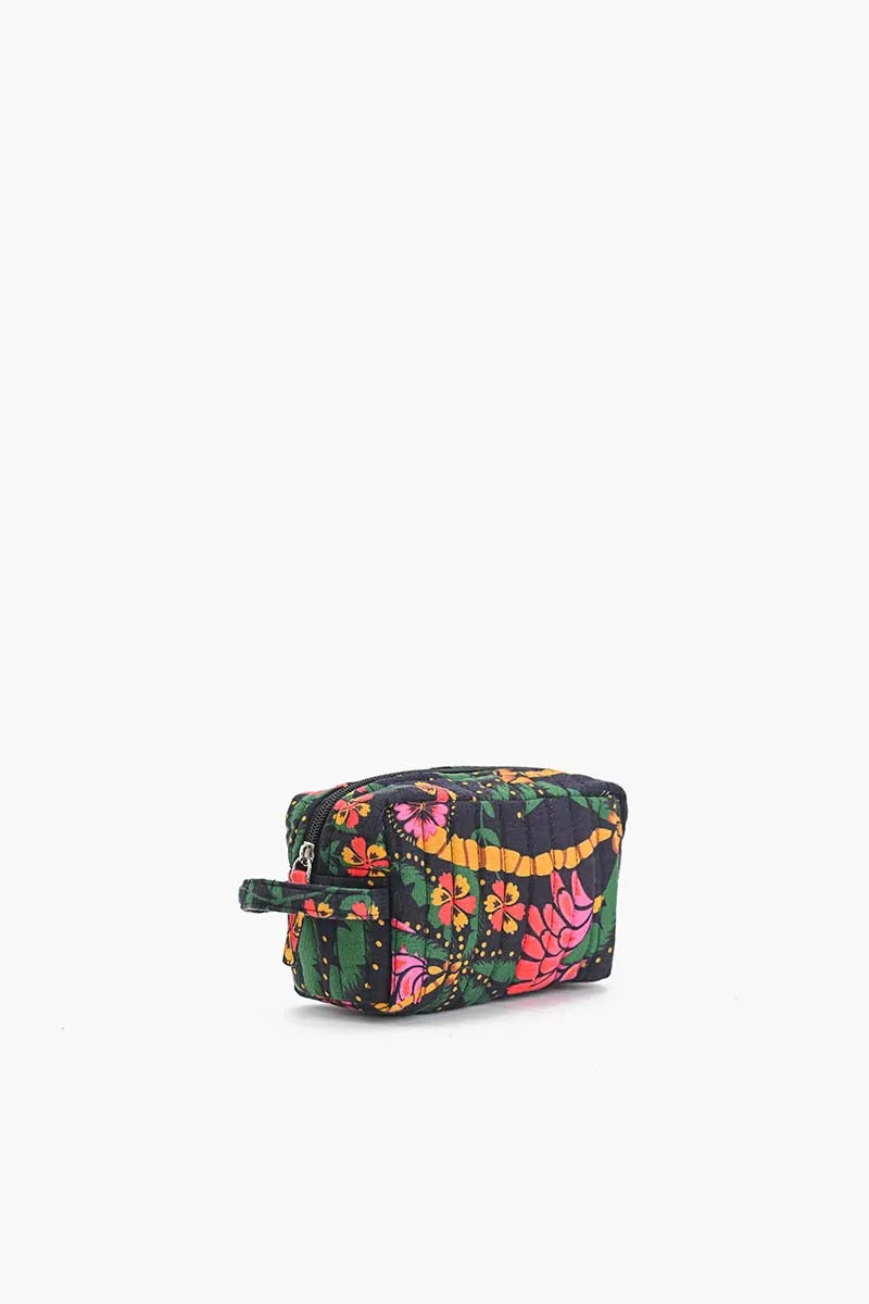 Black Multi Floret Makeup Bag sold by America & Beyond product image thumbnail 2