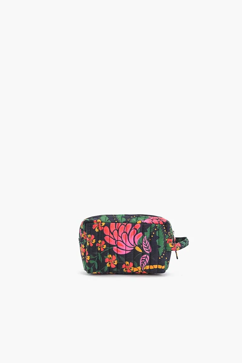Black Multi Floret Makeup Bag sold by America & Beyond product image thumbnail 3
