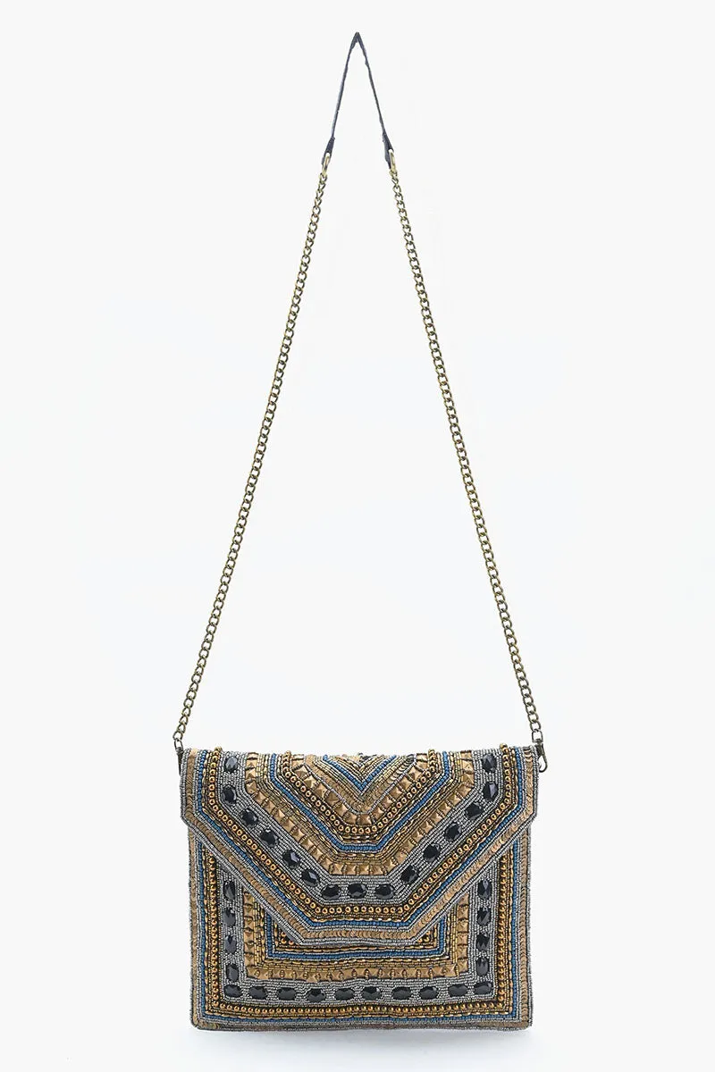 Jeweled Pharaoh Crossbody Clutch sold by America & Beyond product image thumbnail 3