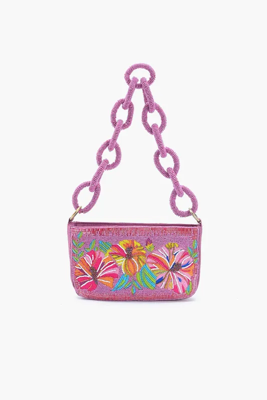 Petal Glimmer Embellished Shoulder Bag sold by America & Beyond