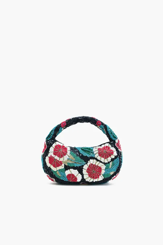 Midnight Blossom Beaded Satchel sold by America & Beyond
