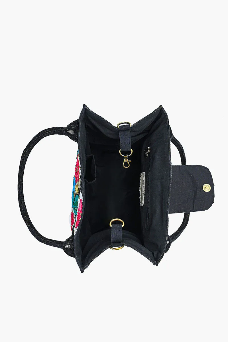 Midnight Blossom Beaded Bag sold by America & Beyond product image thumbnail 5