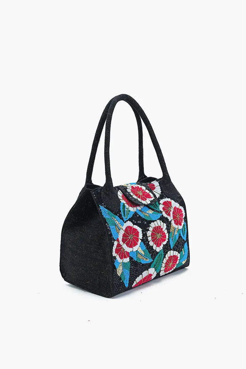 Midnight Blossom Beaded Bag sold by America & Beyond product image thumbnail 3