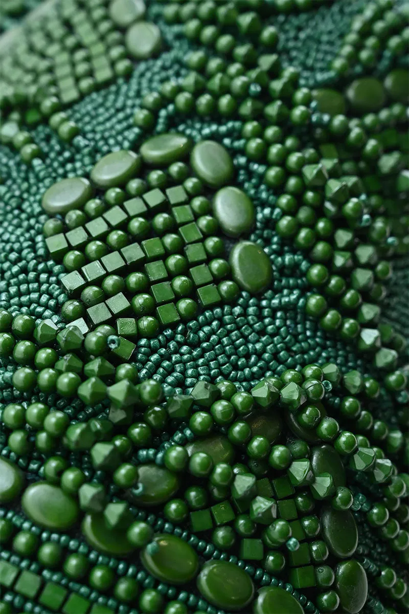 Emerald Eden Beaded Bucket Bag sold by America & Beyond product image thumbnail 2