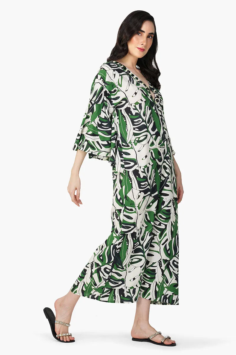 Green Birch Tropical Printed Maxi Dress sold by America & Beyond product image thumbnail 3