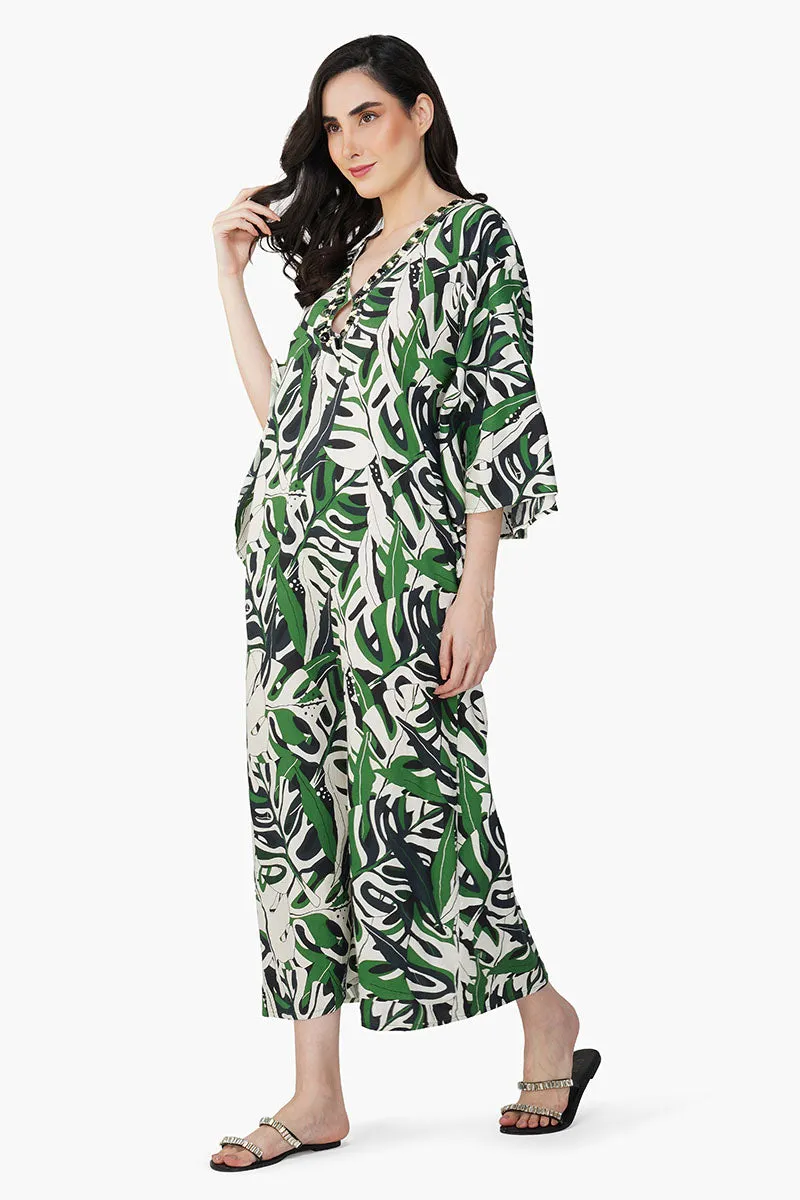 Green Birch Tropical Printed Maxi Dress sold by America & Beyond product image thumbnail 4
