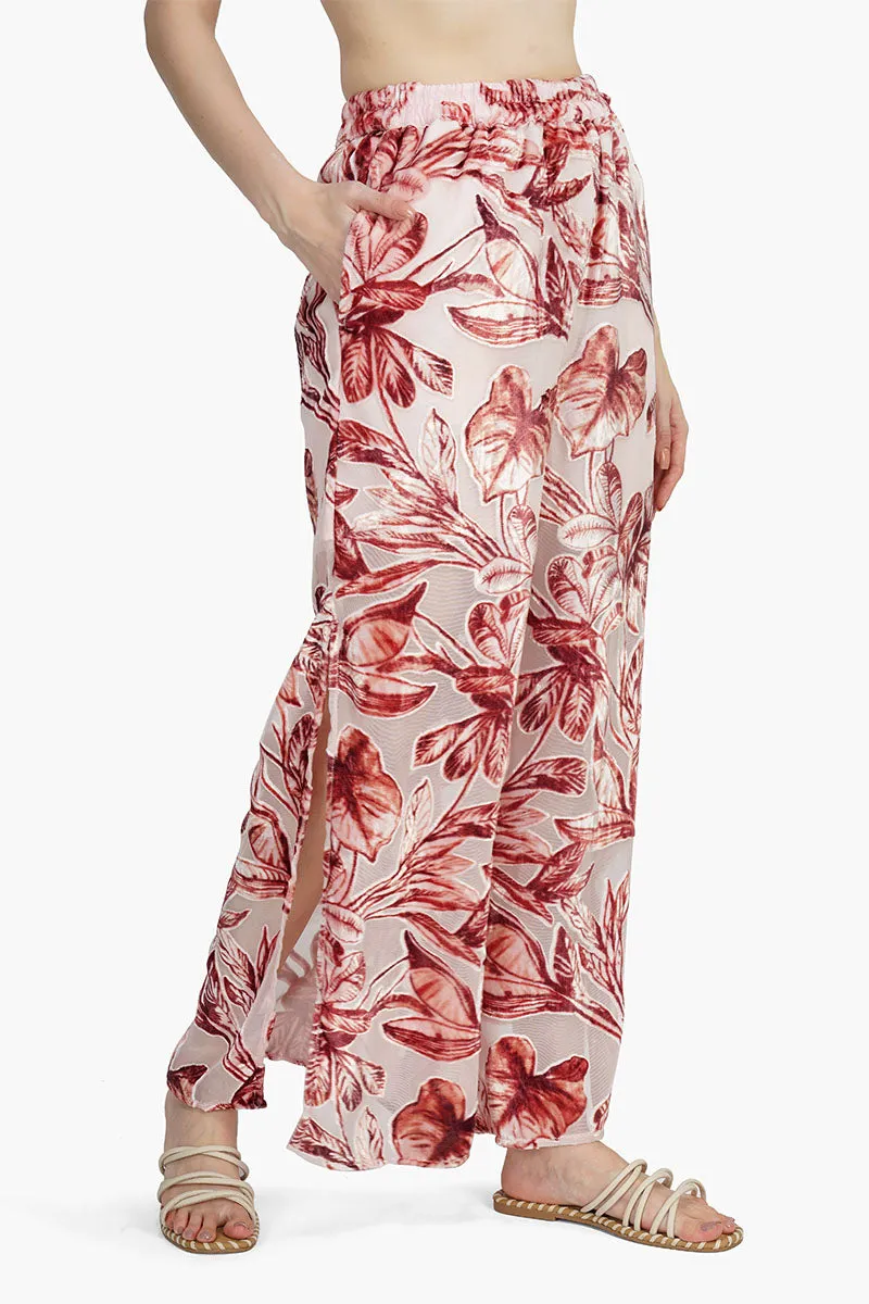 Leaf Velvet Burntout Pants sold by America & Beyond product image thumbnail 2