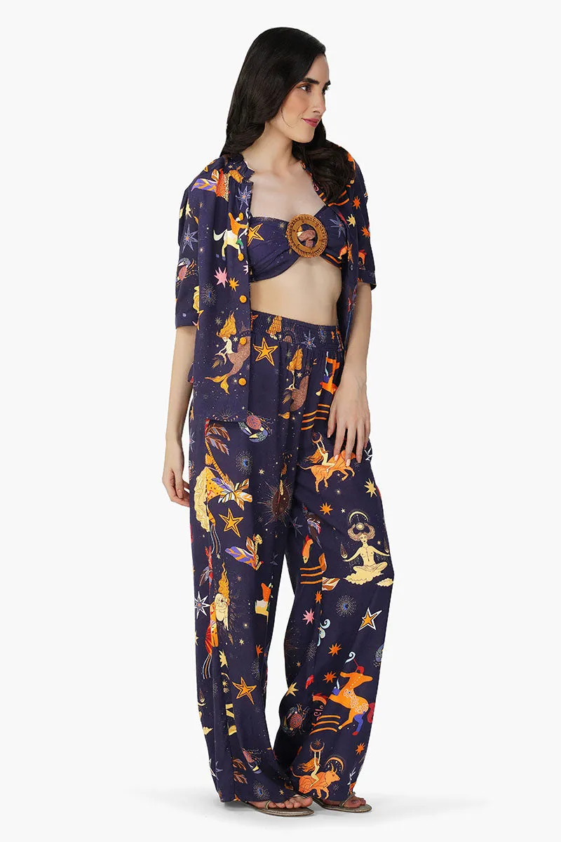 Dark Night Celestial Printed Shirt sold by America & Beyond product image thumbnail 2