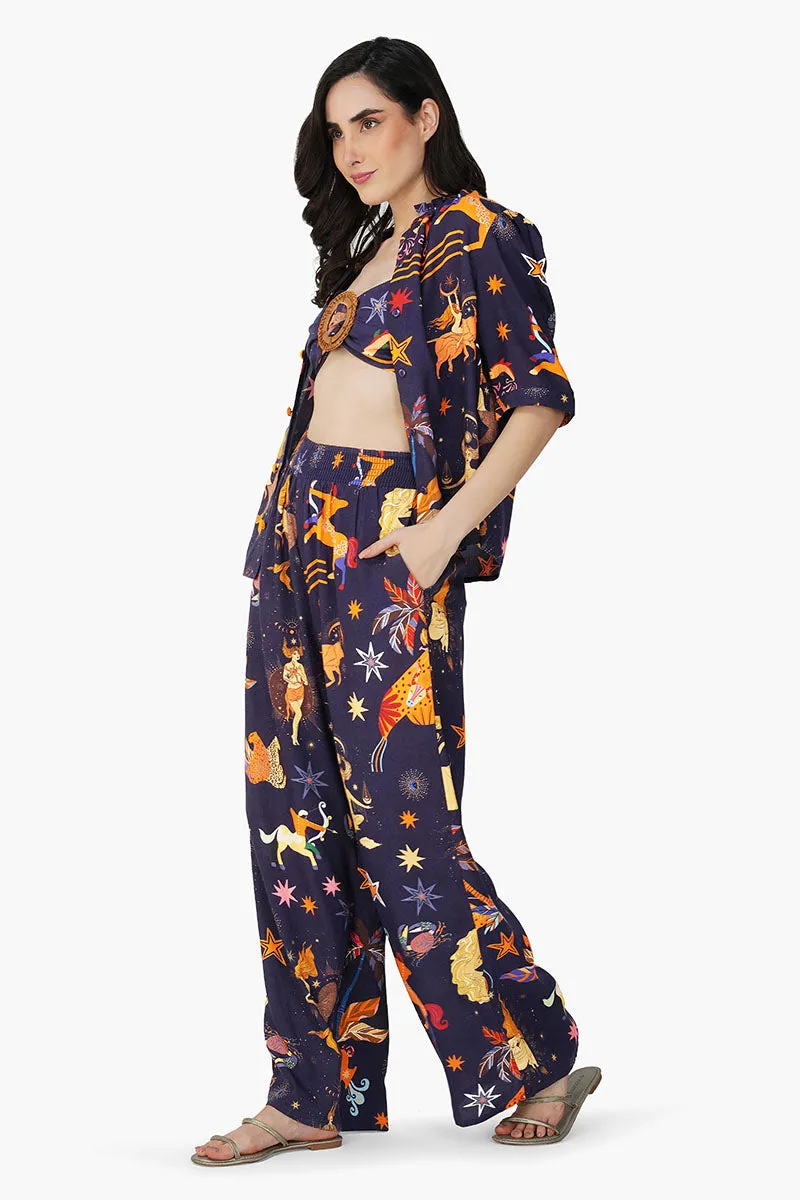 Dark Night Celestial Printed Shirt sold by America & Beyond product image thumbnail 3