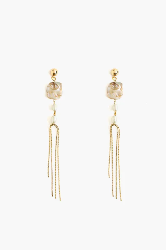 Beachy Chain Drops Earrings sold by America & Beyond
