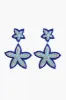 Blue Starfish Beaded Drop Earrings sold by America & Beyond