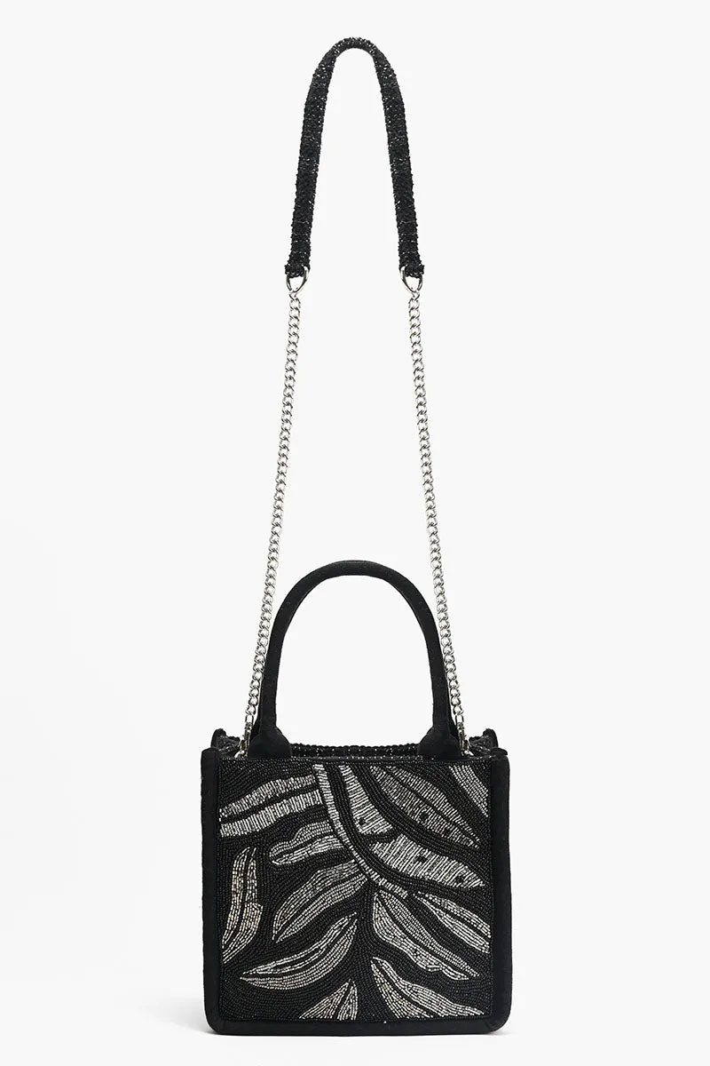 Midnight Silver Swirl Mini Tote sold by America & Beyond product image thumbnail 3