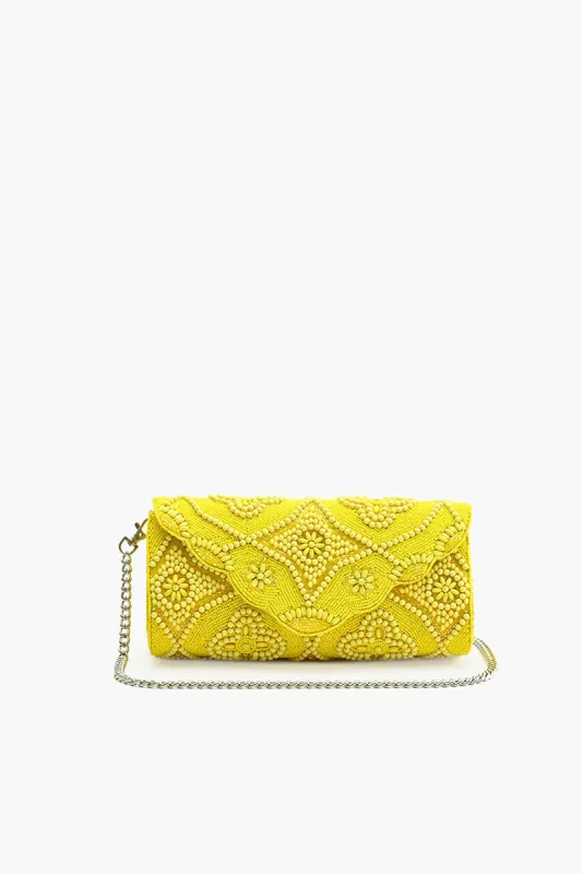 Lemon Sparkle Evening Bag sold by America & Beyond