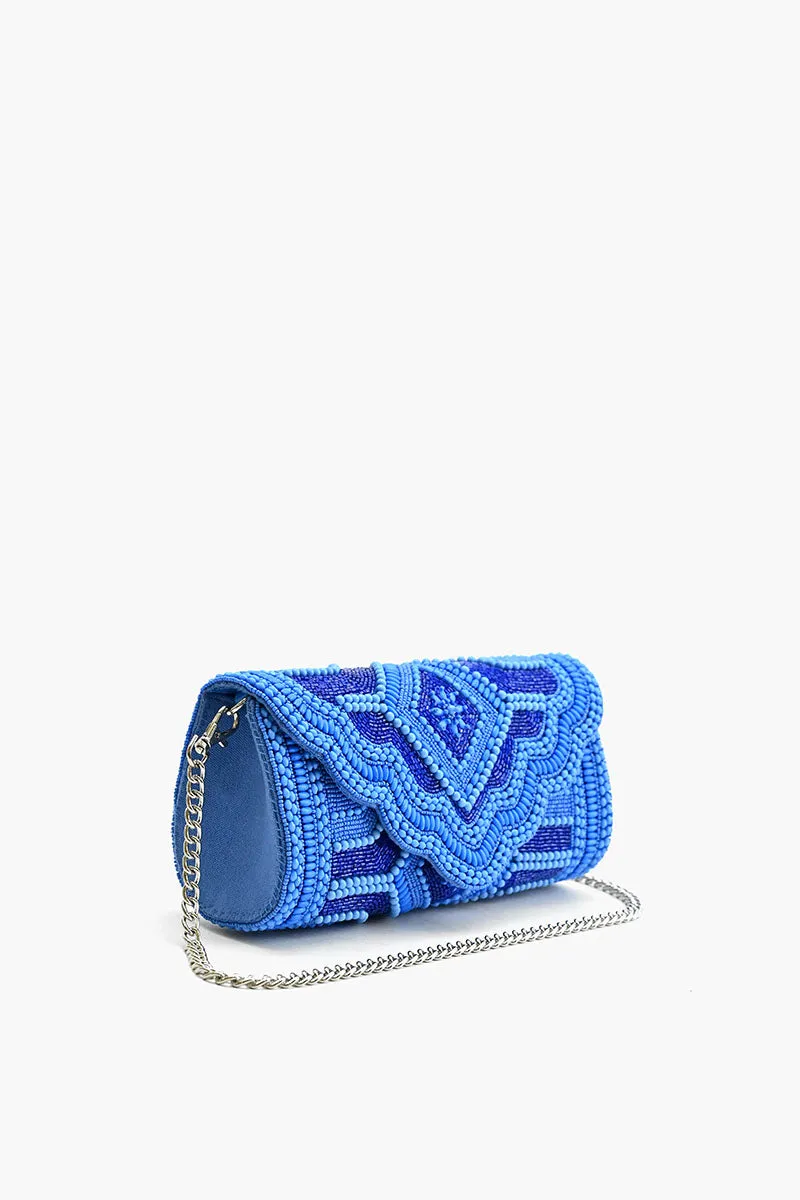 Cobalt Blue Glamour Clutch sold by America & Beyond product image thumbnail 4