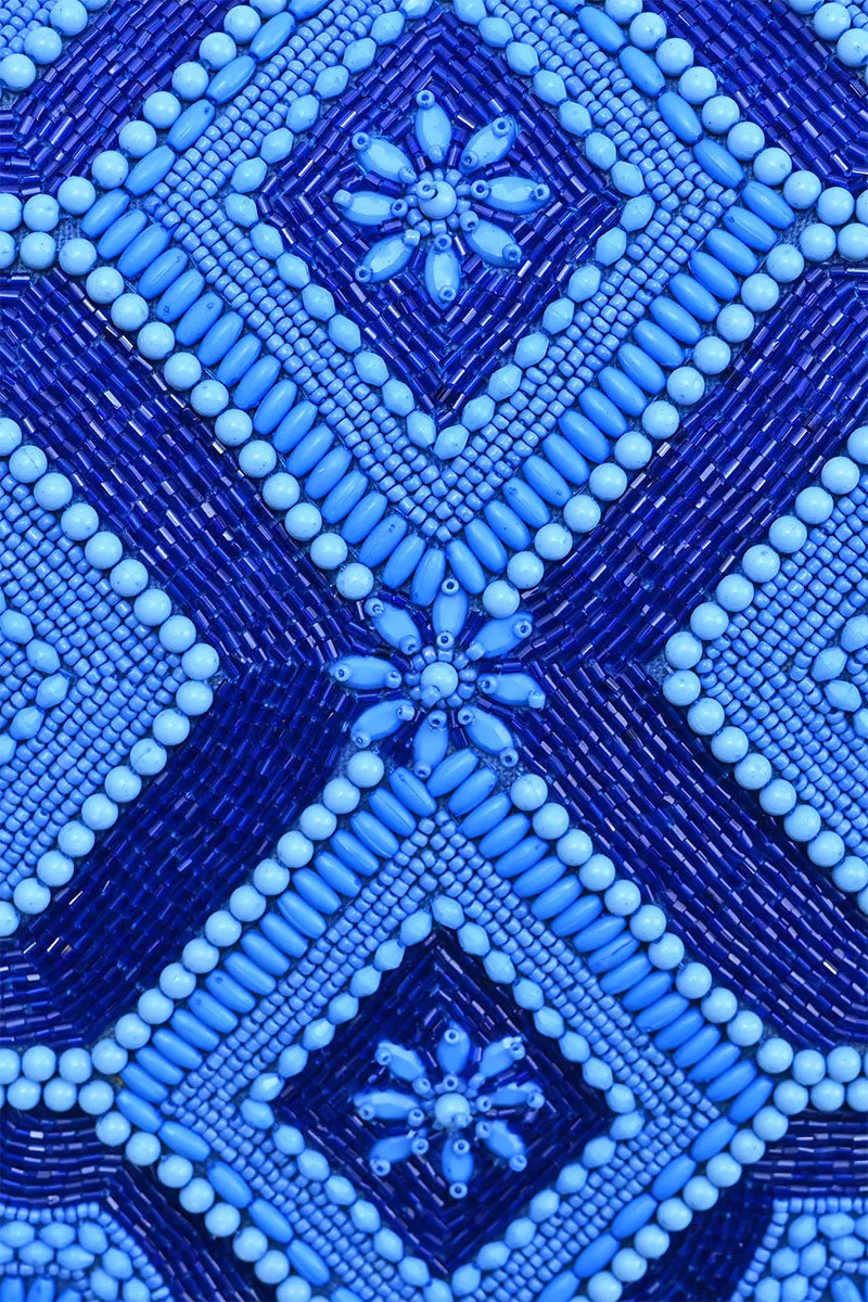 Cobalt Blue Glamour Clutch sold by America & Beyond product image thumbnail 2