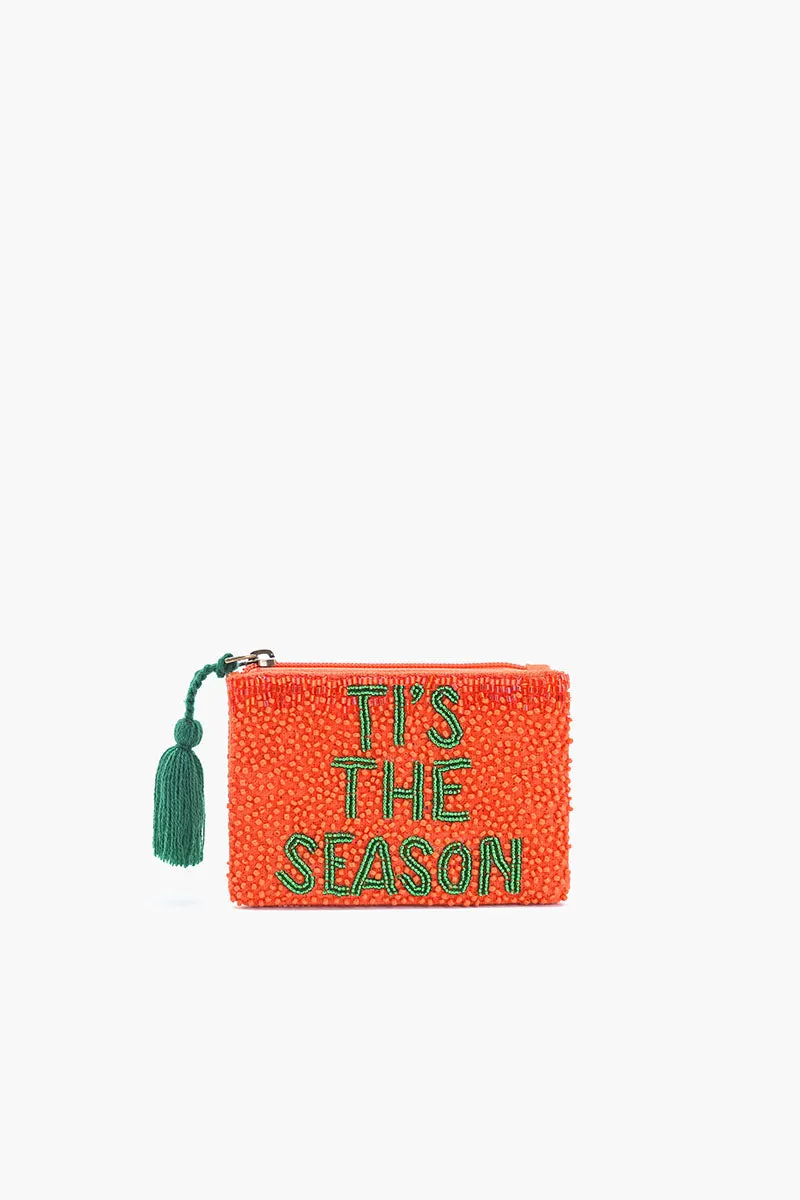 Holiday Spirit Embroidered Pouch sold by America & Beyond
