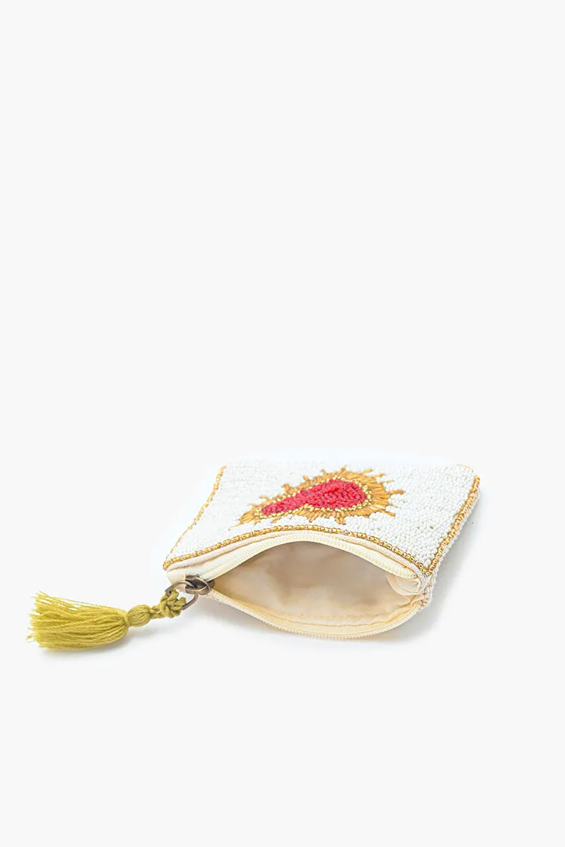 Golden Glow Heart Mini Pouch sold by America & Beyond product image thumbnail 3
