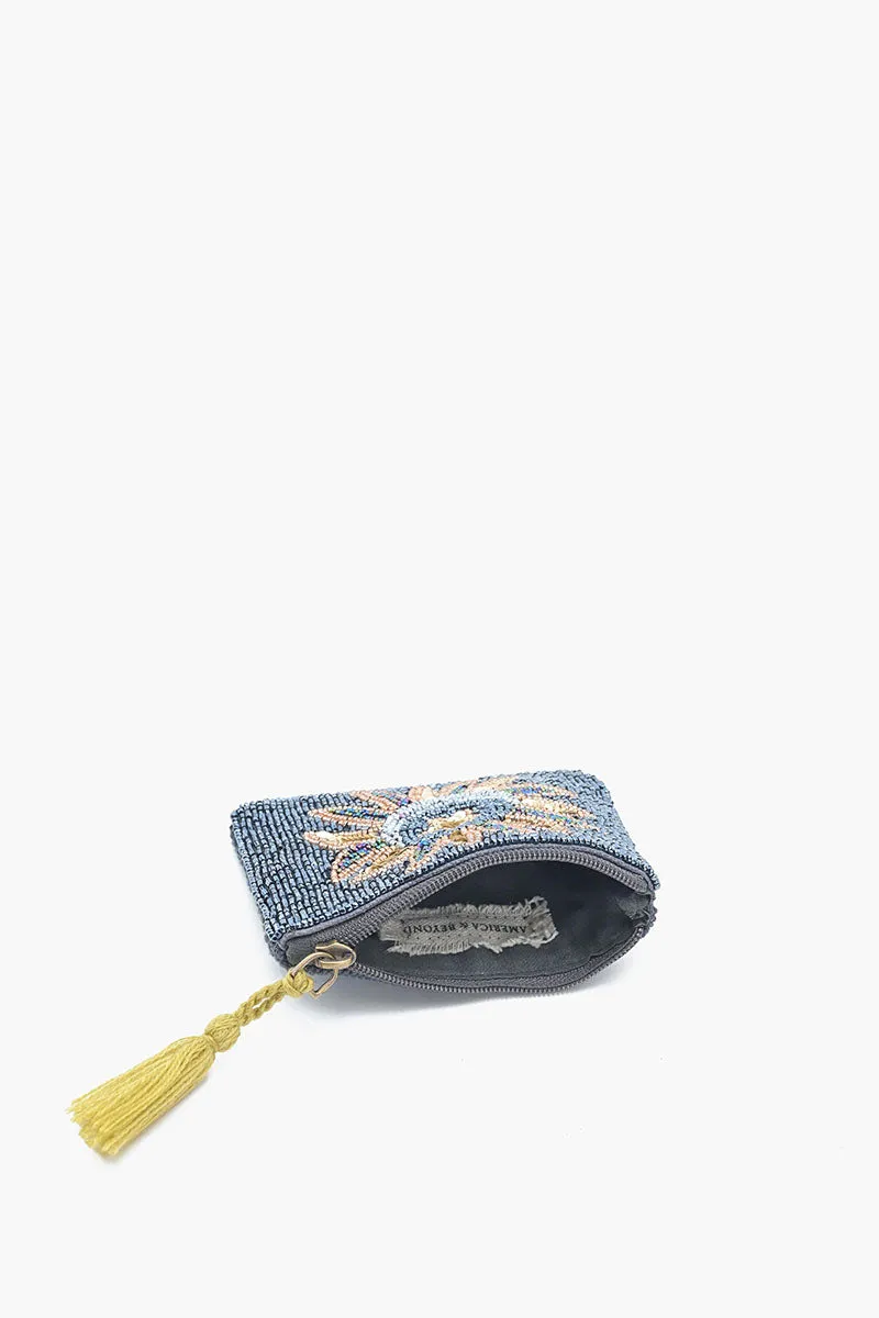 Celestial Sun & Moon Beaded Pouch sold by America & Beyond product image thumbnail 3