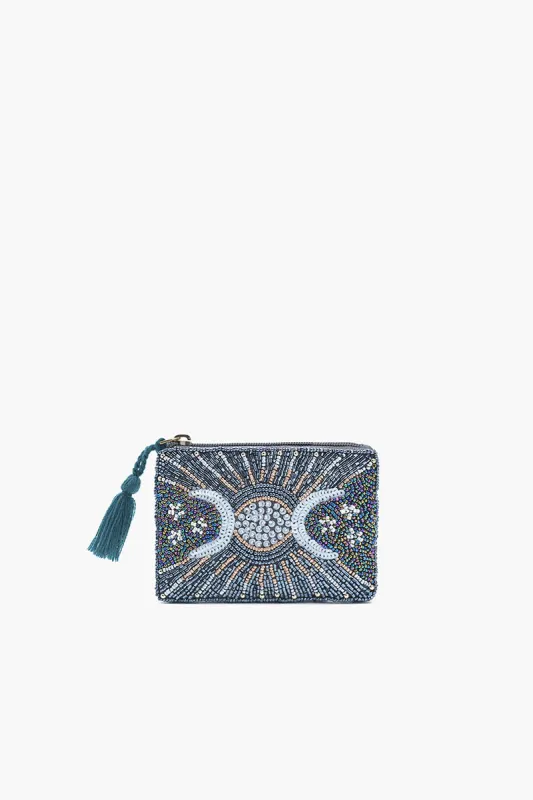 Celestial Radiance Embroidered Pouch sold by America & Beyond