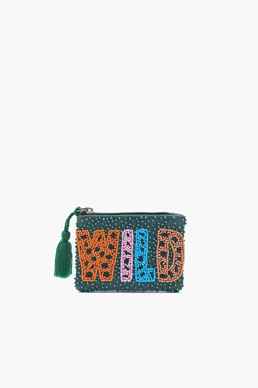 Wild Adventure Embroidered Pouch sold by America & Beyond