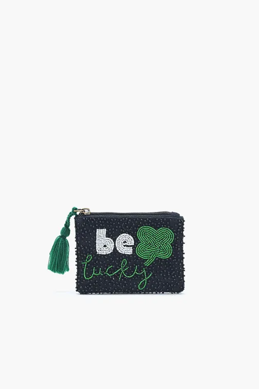 Be Lucky Shamrock Mini Pouch sold by America & Beyond