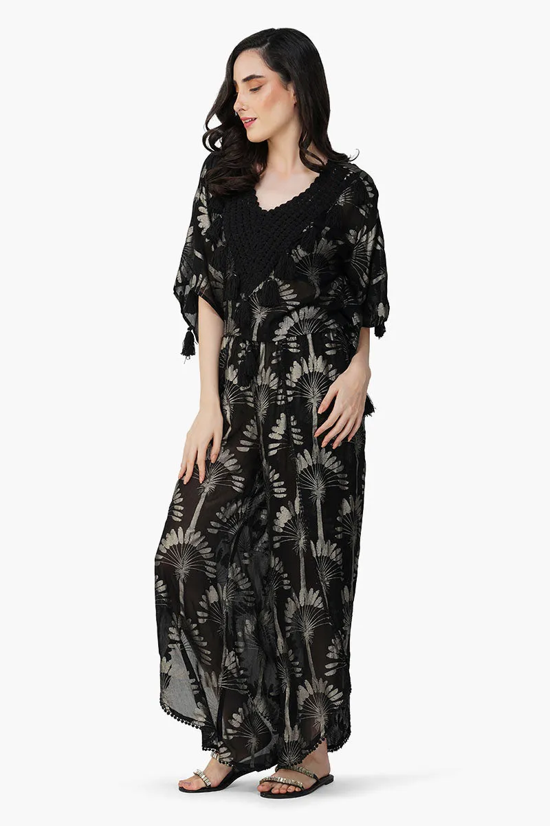 Silver Black Foil Printed Top sold by America & Beyond product image thumbnail 3