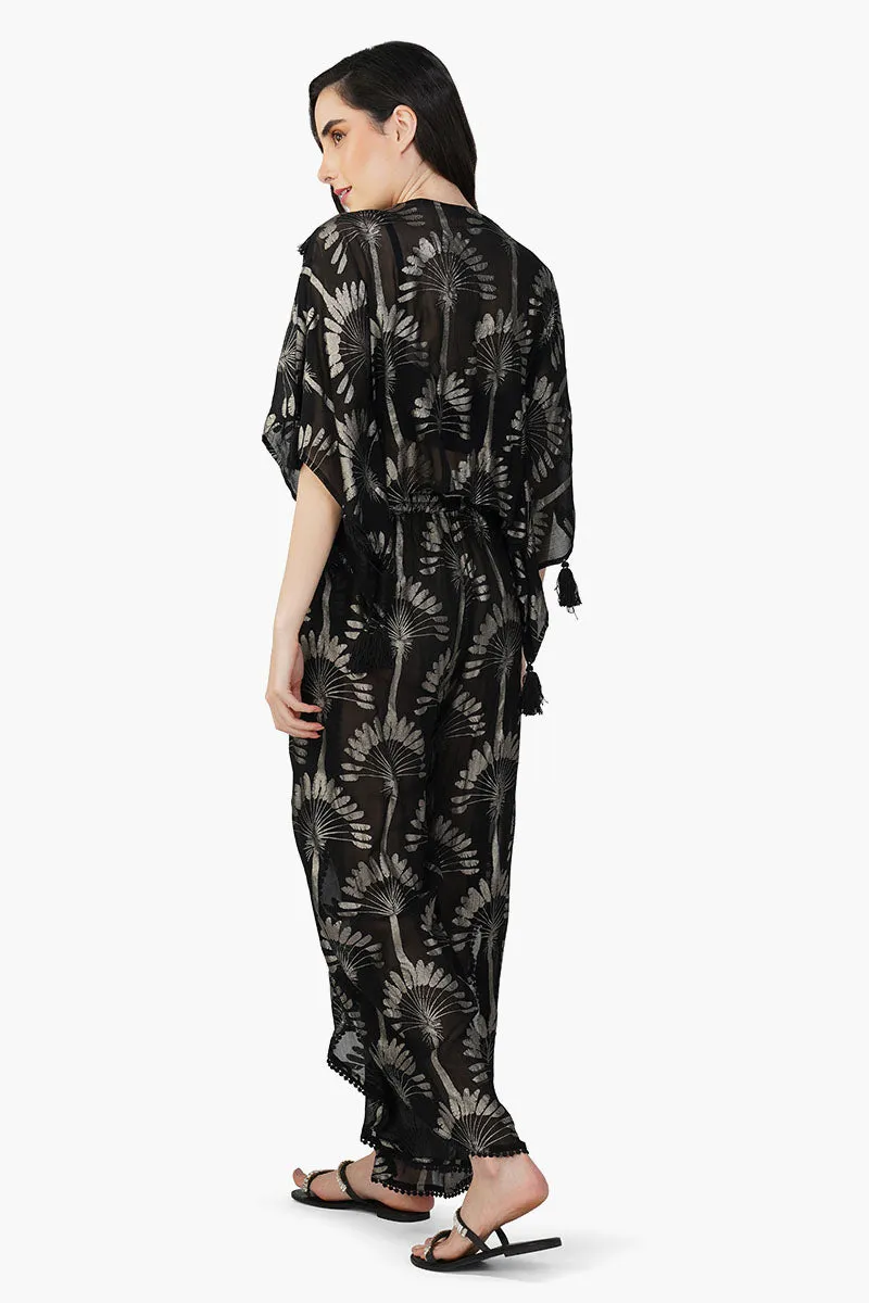 Silver Black Foil Printed Top sold by America & Beyond product image thumbnail 4