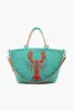 Lobster Embellished Large Jute Tote sold by America & Beyond