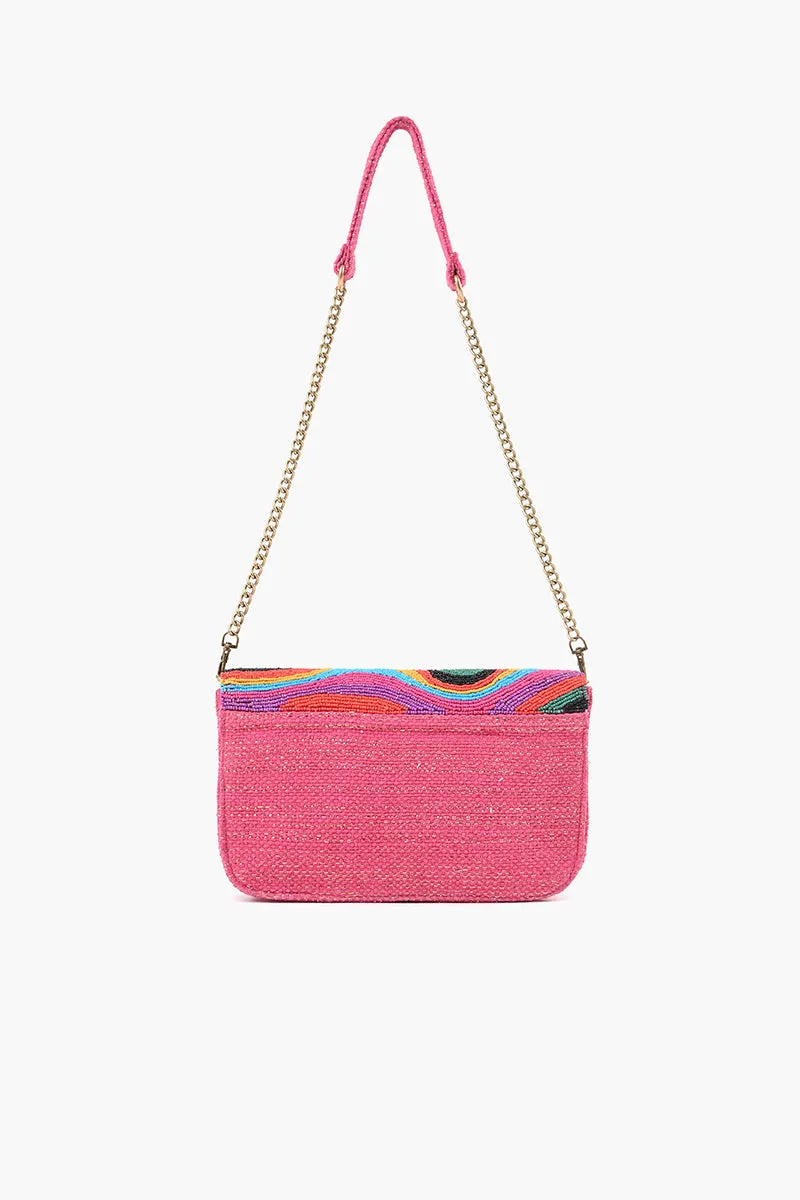 Rainbow Wave Embellished Shoulder Bag sold by America & Beyond product image thumbnail 2