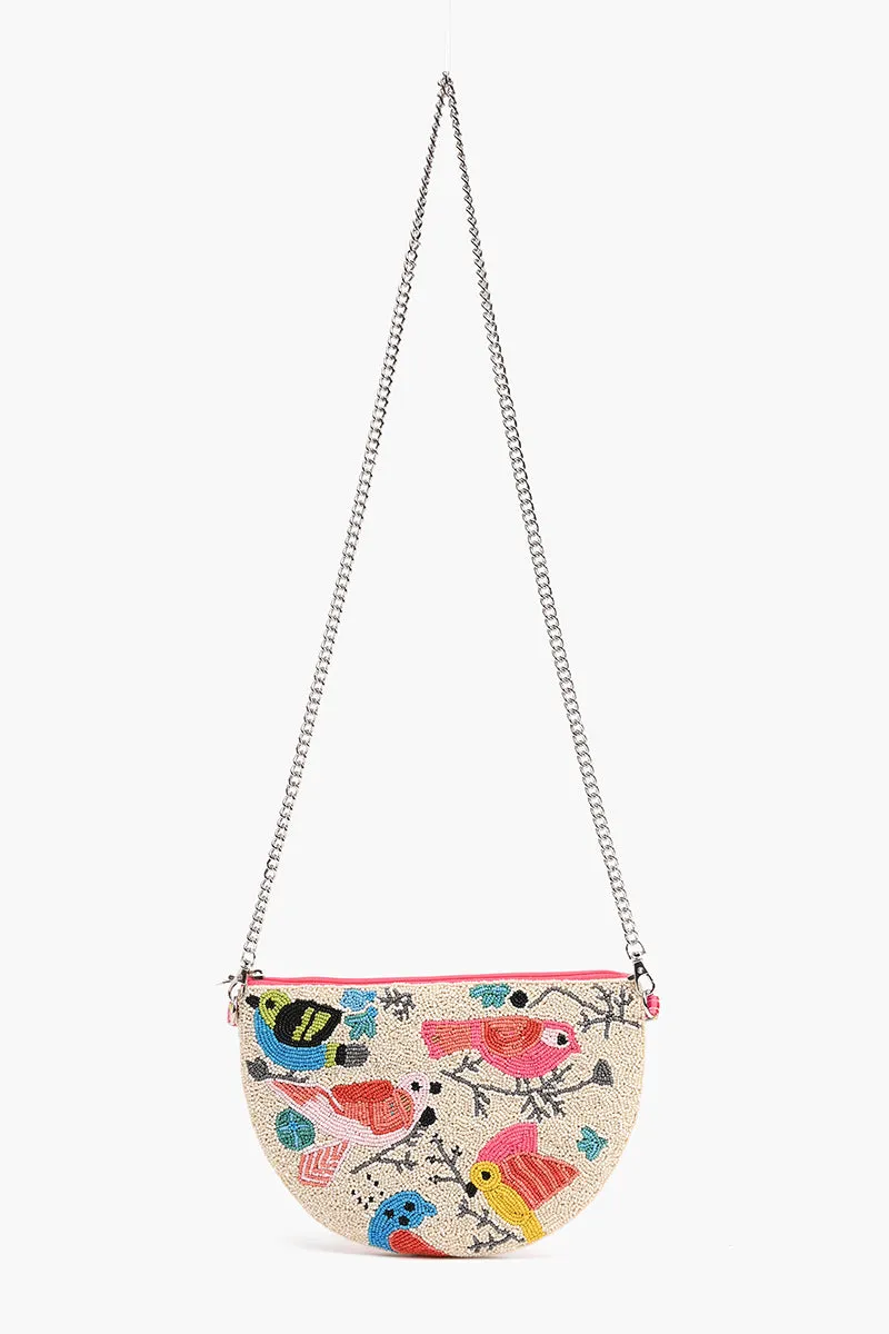 Birds Embellished Crossbody Pouch with Coin Pouch sold by America & Beyond product image thumbnail 2