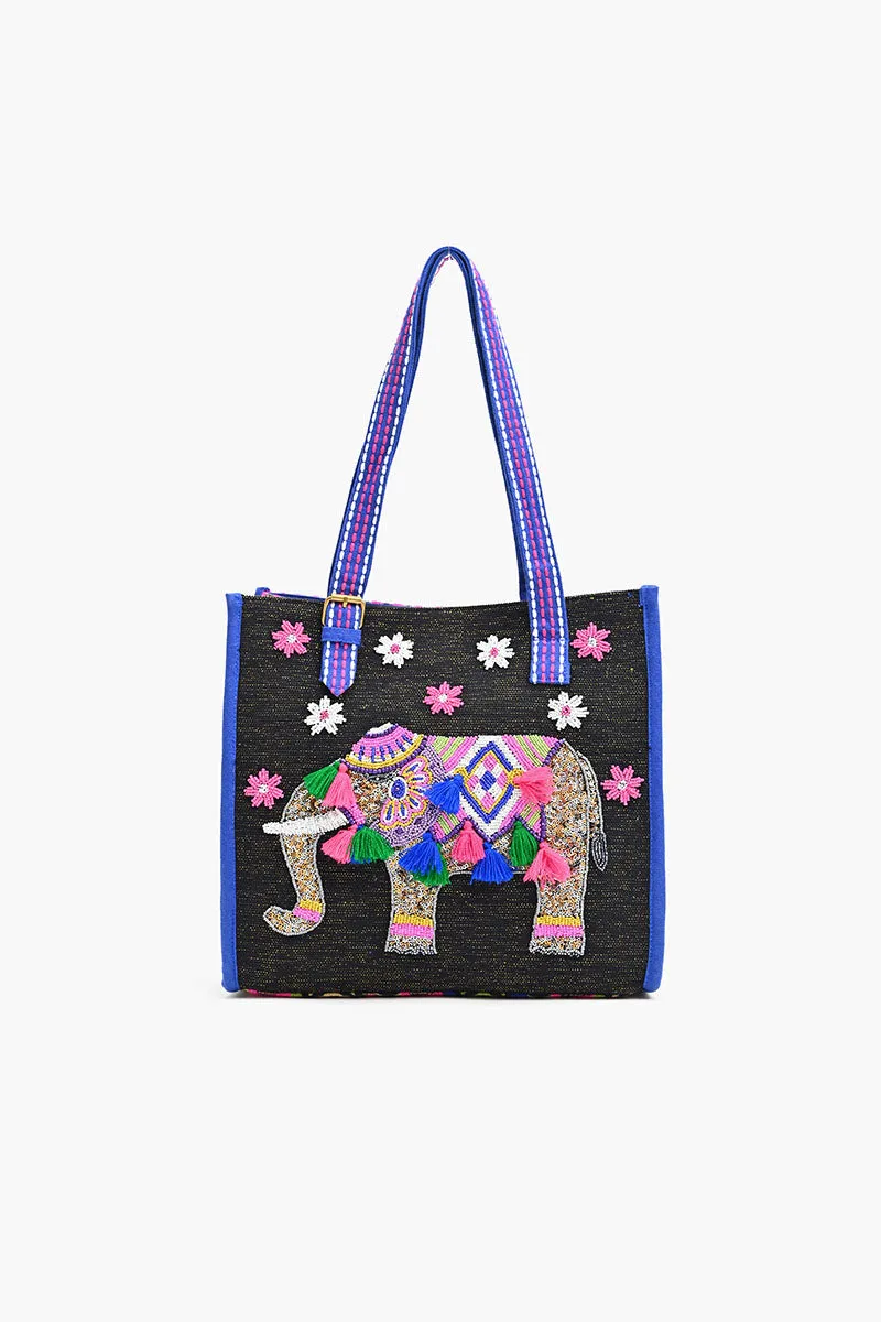 Adorable Creature Tote Beaded Tote-Safari the Gentle Giant sold by America & Beyond
